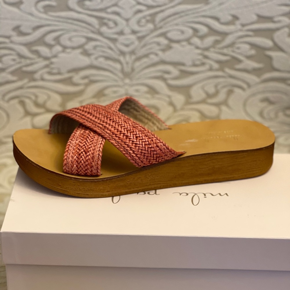 Mila Paoli Genuine Leather Sandals size 10